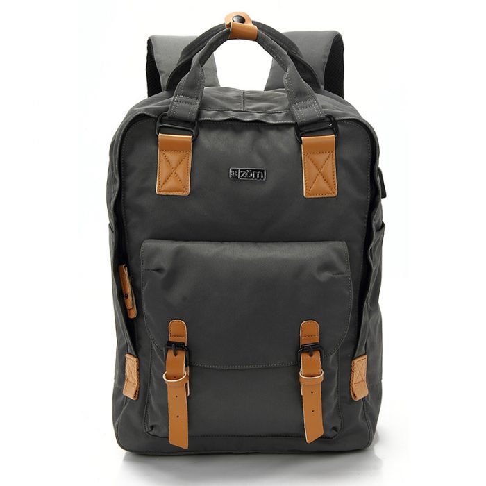Mochila Praga Gray - ZB-368GR USB - Imagen 5