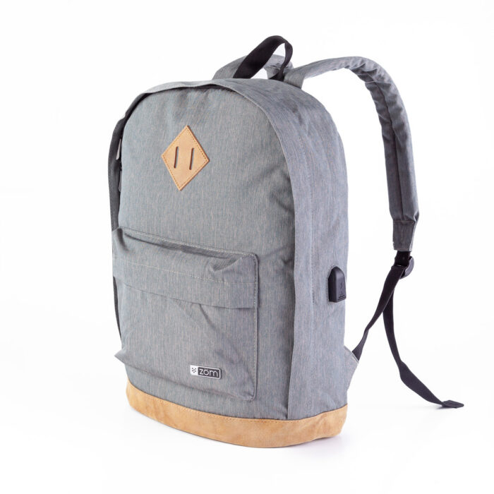 Mochila Roma Gray - ZB-381GR USB - Imagen 7
