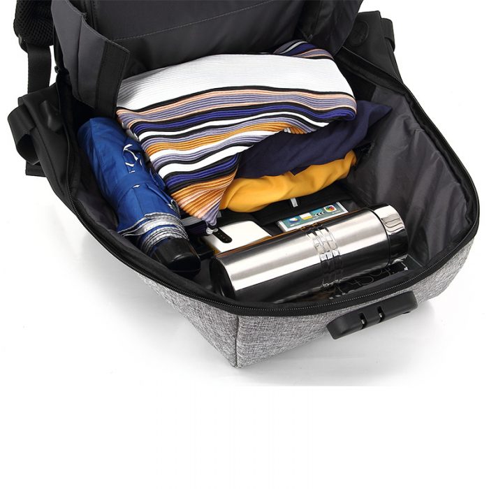 Mochila Antirrobo ZÖM ZB-A609GR USB - Imagen 5